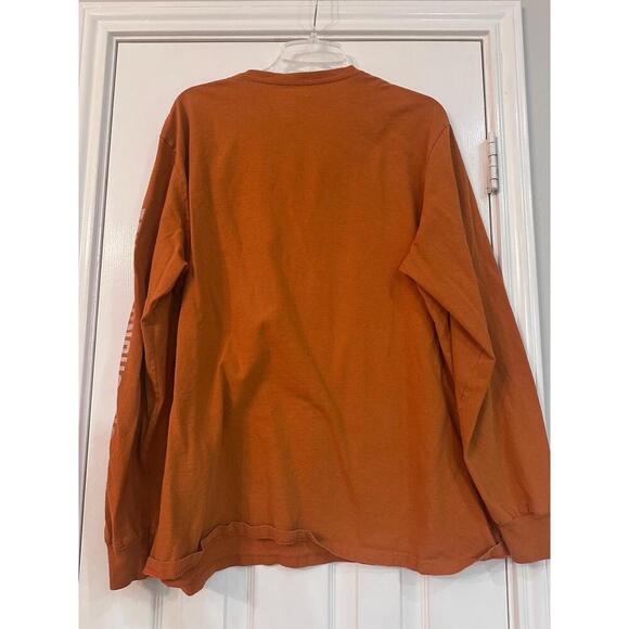 Longhorn Mens XL Burnt Orange Collegiate Long Sleeve Tee Texas Logo Gameday - Picture 6 of 6